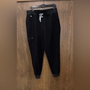 NWOT FIGS Women's Zamora Jogger Scrub Pants in Black XL
